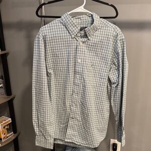 Nautica Men's Green Checkered Button Down Shirt